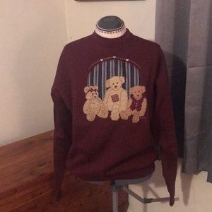 Vintage Valorie Sockwell Folk Art Crewneck